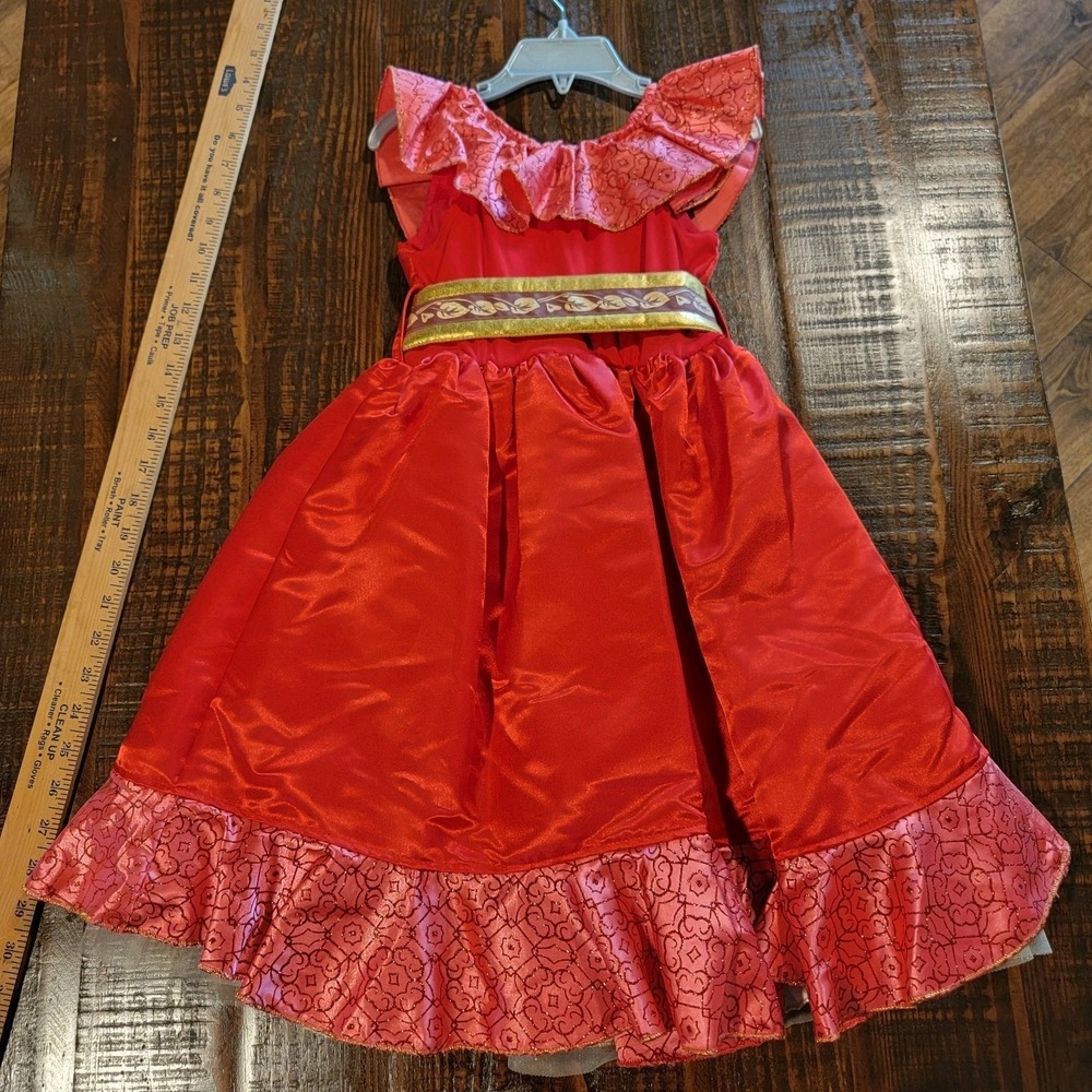 Disney Store Princess Elena Of Avalor Halloween Costume With Crown Girls Size 3 - Picture 4 of 9